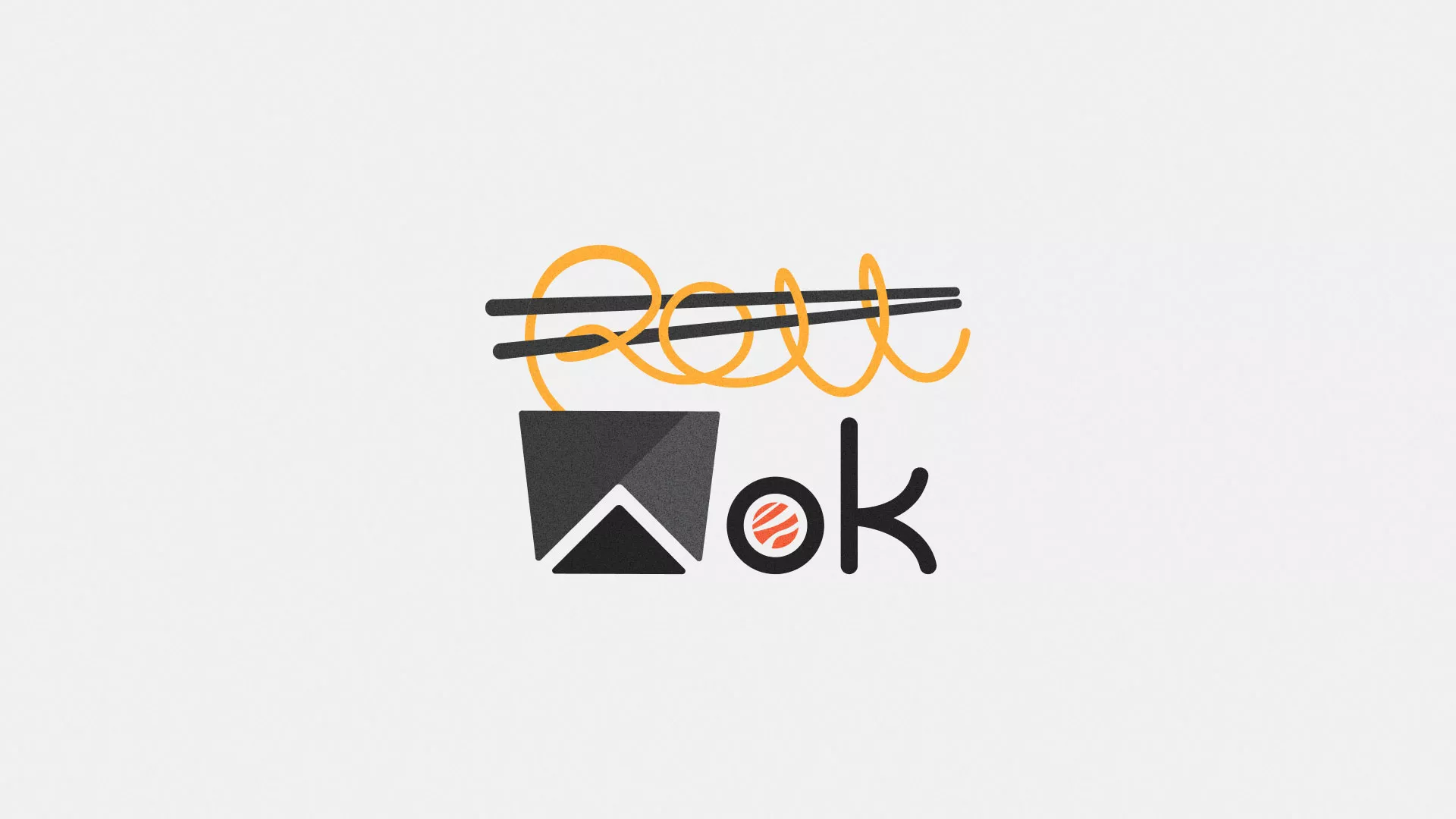 Разработка логотипа в Балтийске для суши-бара «Roll Wok Club»